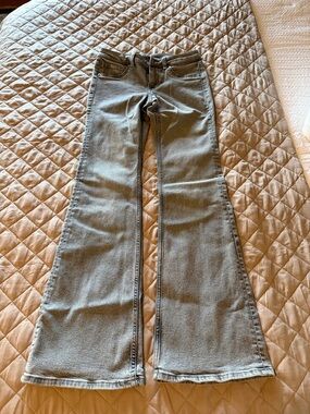 Women's Flared Jeans - Light Gray